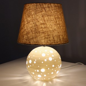 Lámpara de Mesa Porcelana con doble iluminación