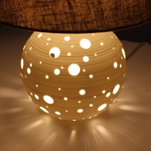 Lámpara de Mesa Porcelana con doble iluminación