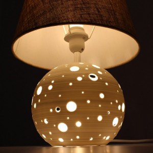 Lámpara de Mesa Porcelana con doble iluminación