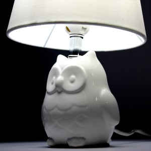 Lámpara de Mesa en Cerámica "OWL" E27