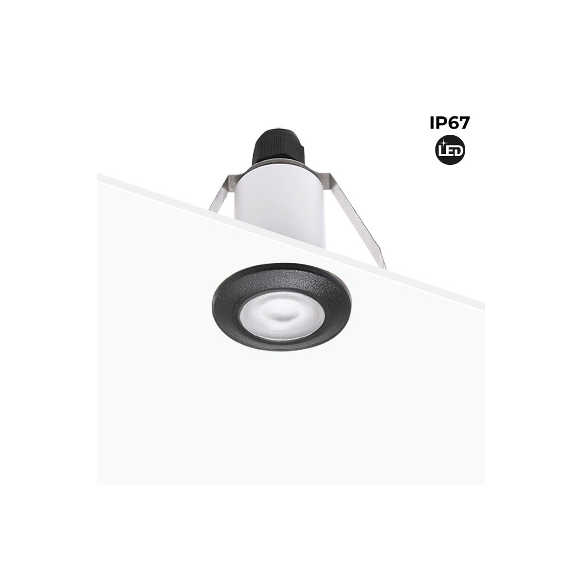 Focos empotrables para baño 3W Foco LED Empotrable Lámpara LED de techo LED  Luz de Techo