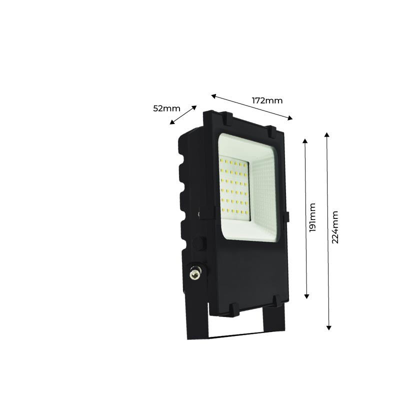 Proyector LED Exterior Pro 30W Chip Philips IP65 - Blanco Cálido