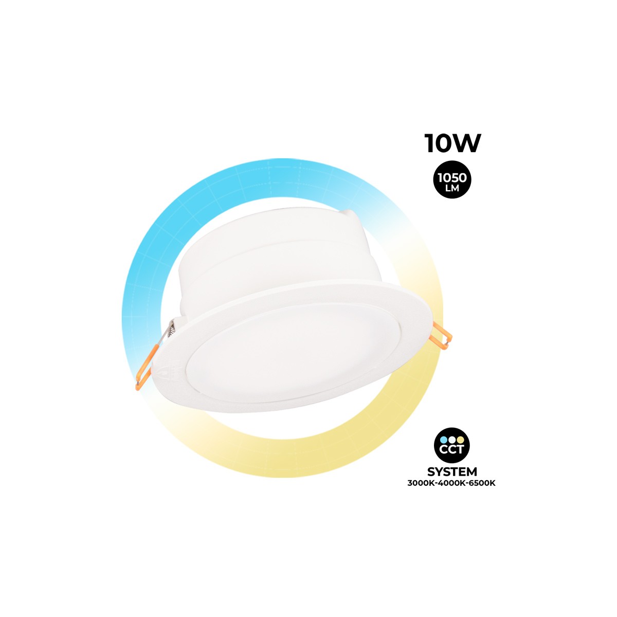 Downlight Redondo Estanco CCT Fumagalli "Teresa 160" 10W