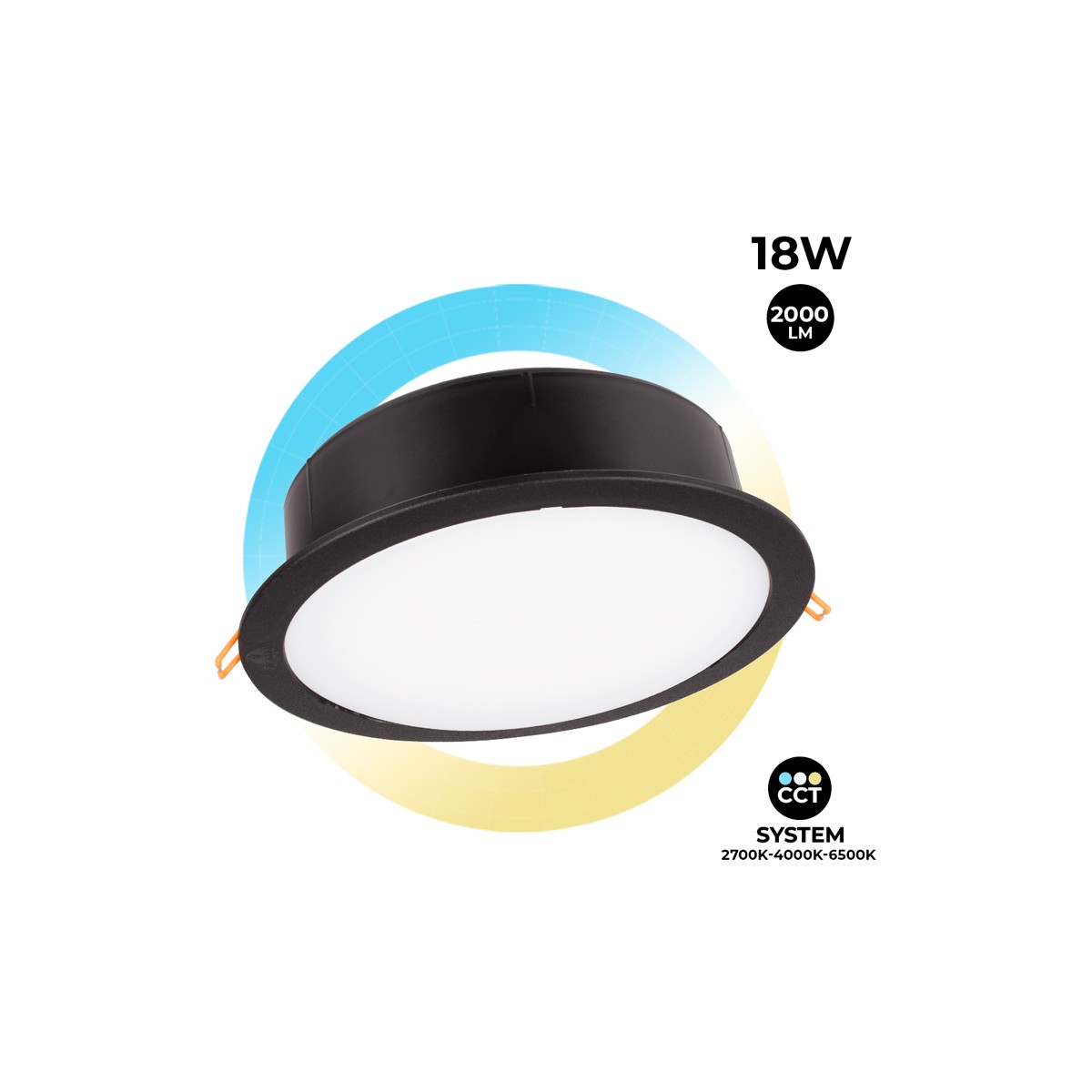 Downlight Redondo Impermeável CCT Fumagalli de 10W IP55