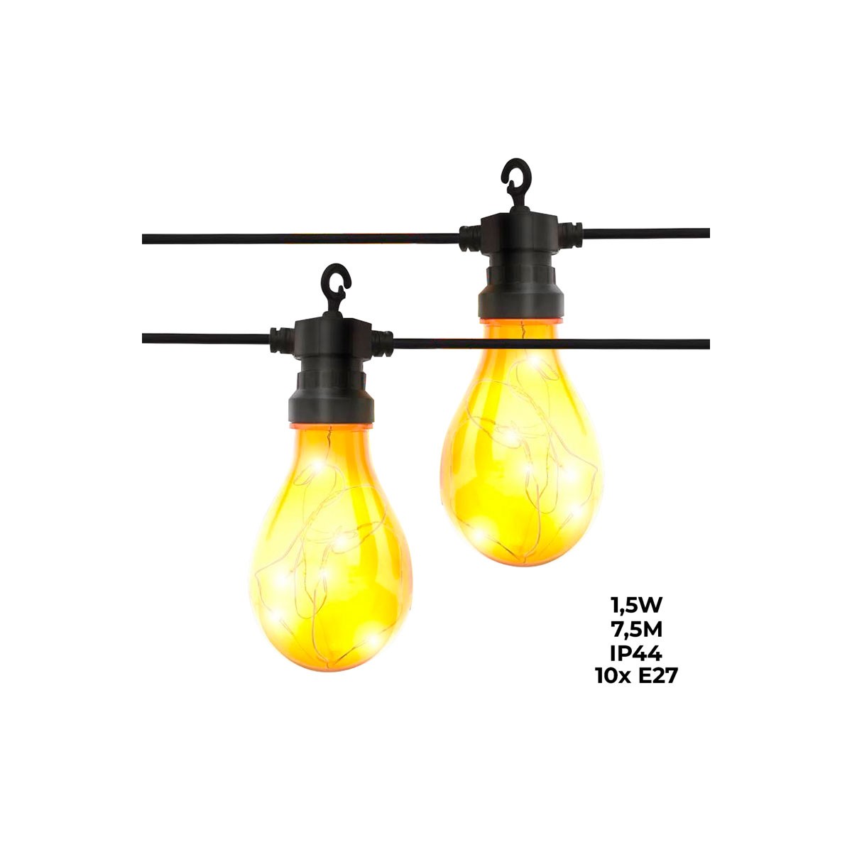 Guirnalda luces exterior e interior FAIRY - 7,5m IP44 1,5W