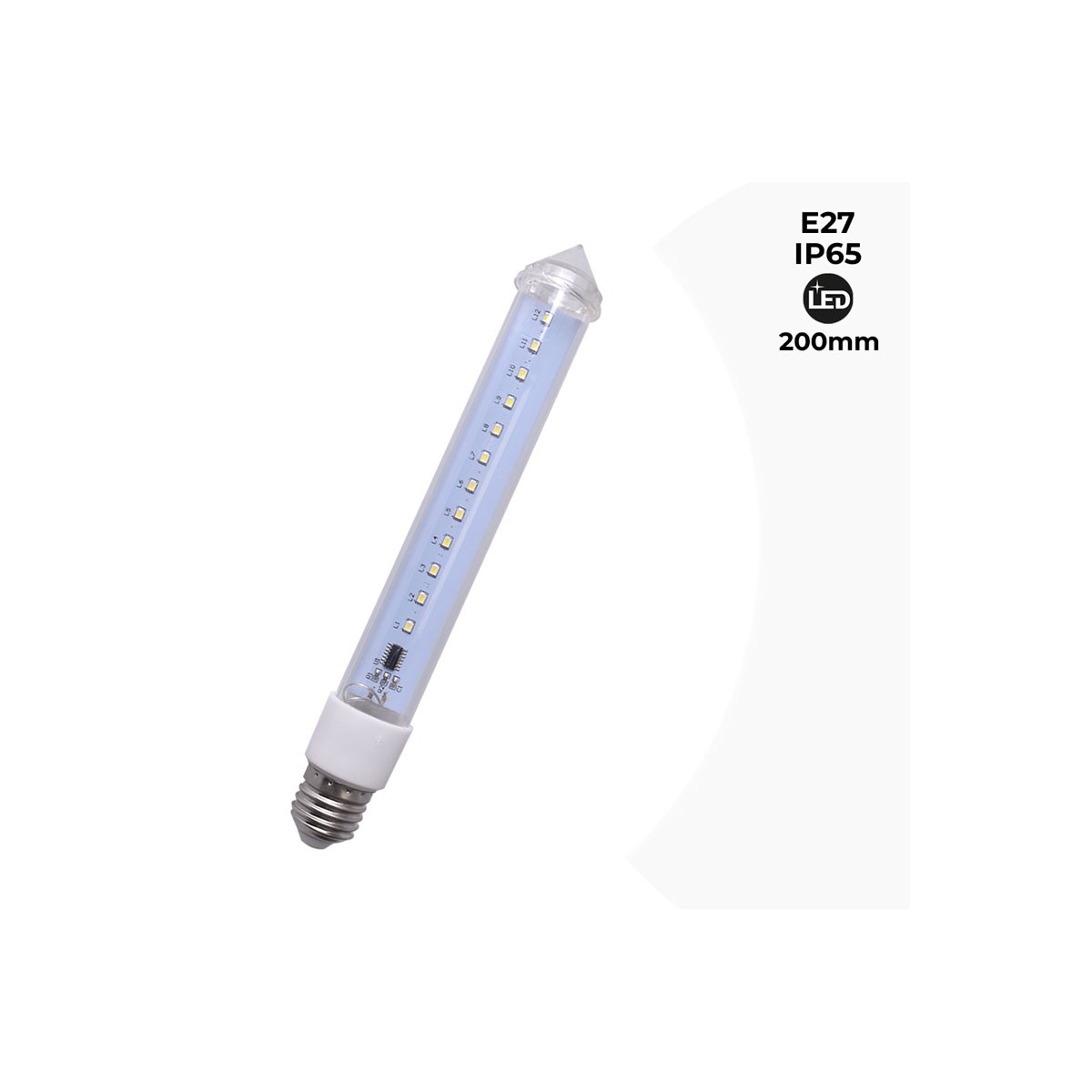 Bombilla LED E27 Efecto Meteoro 200mm IP65