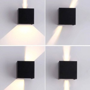 Pack de 8 Apliques de pared "KURTIN" 6W apertura de luz regulable