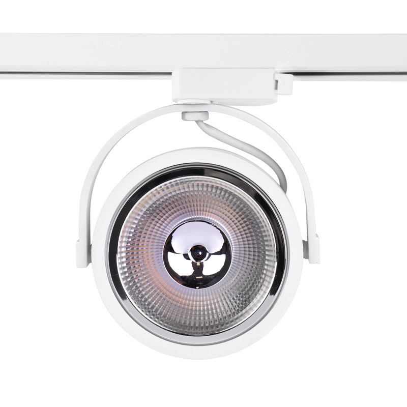 Foco Led de carril blanco monofásico AR111 GU10