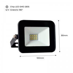 Foco proyector exterior LED 10W 850LM IP65