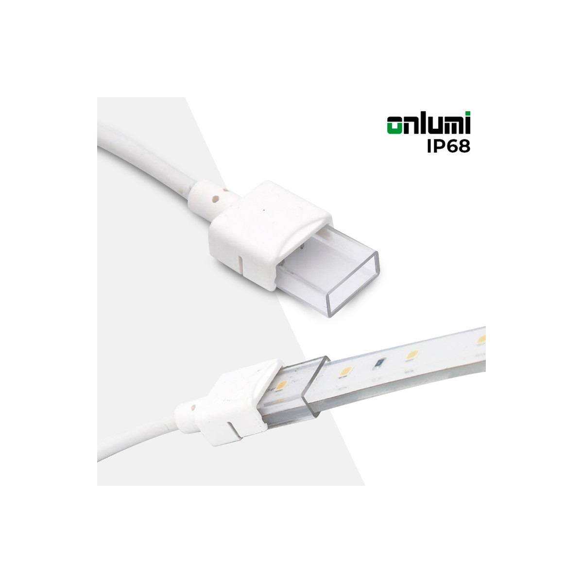 PNGKNYOCN Conector USB de tira de luz LED de 10 mm USB a 2 pines de