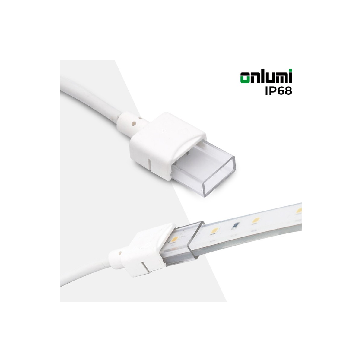 Conector+Cable Tira de LED Monocoromo 12mm