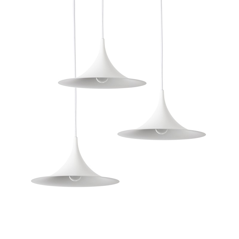 Lámpara Colgante Moderna "HARRY" Blanca E14 Lámpara Colgante Moderna "HARRY" Blanca E14