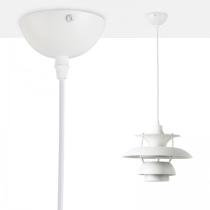 Lámpara Colgante Blanca  de Diseño "YOHAN" E27