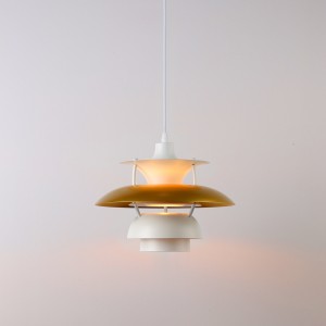 Lámpara Colgante Dorada  de Diseño "YOHAN" E27