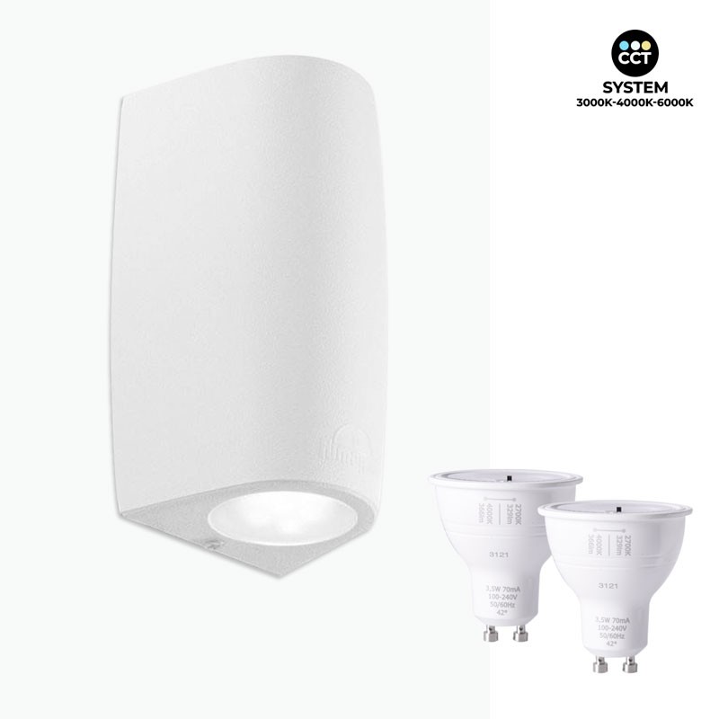 Aplique de pared LED up & down FUMAGALLI MARTA GU10 2x3,5W