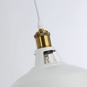 Lámpara industrial retro colgante "MANACOR" con cúpula de metal