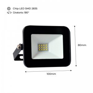 Kit 5 uds Foco proyector exterior LED 10W 850LM IP65