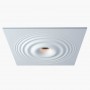 Lámpara escayola empotrable de techo efecto onda 300x300mm - GU10