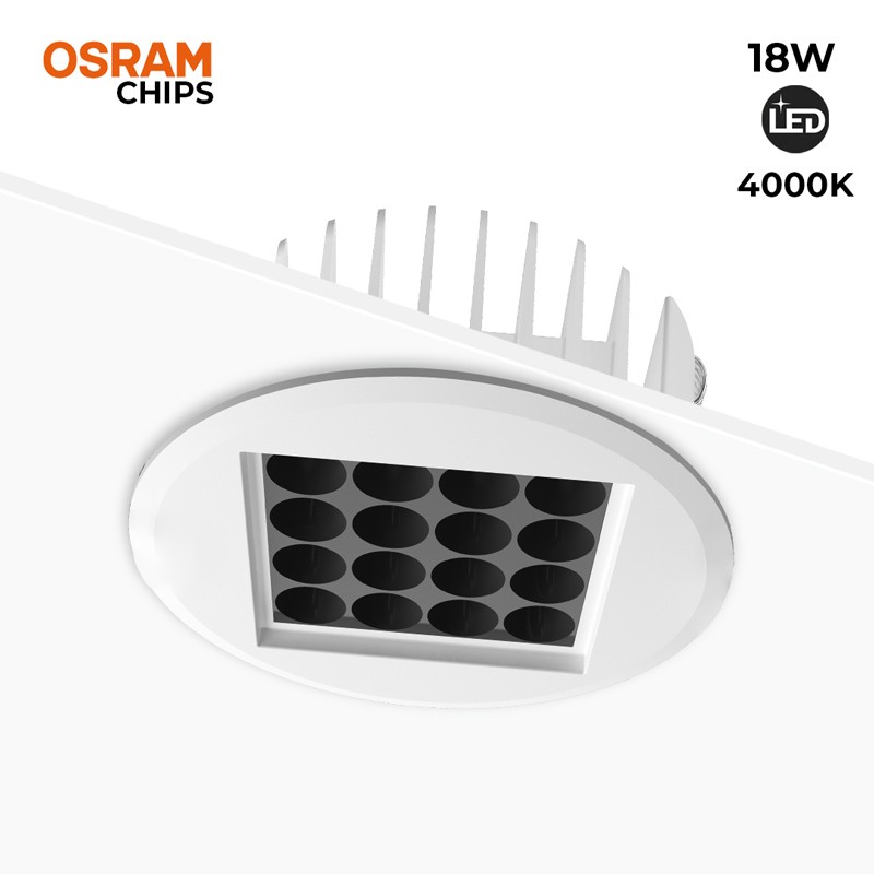 Downlight Led 18W 24º UGR18 Chip Osram