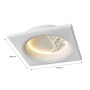 Medidas Lámpara empotrada de yeso blanco COB LED con forma de luna