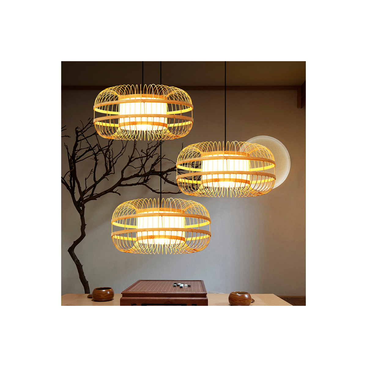 Comprar lámpara japonesa de bambú "KAIZEN"