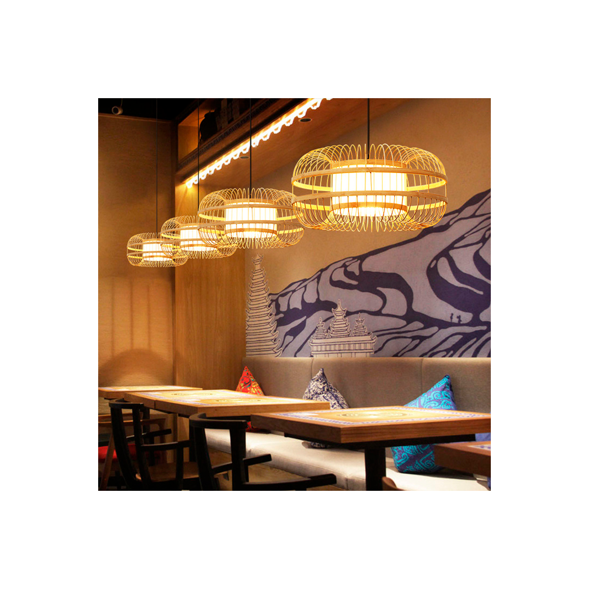 Comprar lámpara japonesa de bambú "KAIZEN"