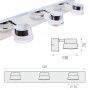 Aplique de Baño LED Triple Samba 15W IP44 Cromo Aplique de Baño LED Triple Samba 15W IP44 Cromo