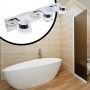 Aplique de Baño LED Triple Samba 15W IP44 Cromo Aplique de Baño LED Triple Samba 15W IP44 Cromo