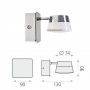 Aplique de Baño LED Samba 5W IP44 Cromo Aplique de Baño LED Samba 5W IP44 Cromo