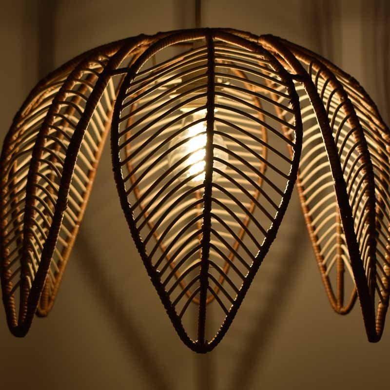 Lampara Colgante en Rattan