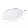 Plafón de techo LED BASIC 24W de superficie circular IP20