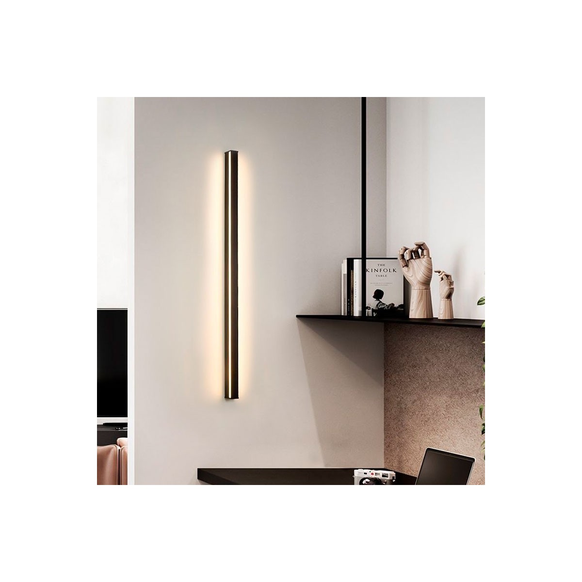 Comprar aplique de pared lineal LED integrado 3000K 33W IP20 150 cm
