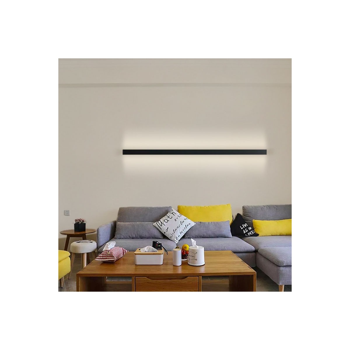Comprar aplique de pared lineal LED integrado 3000K 33W IP20 150 cm