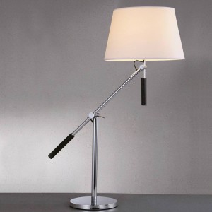 LÁMPARA DE MESA ARTICULADA CROMADO BRILLANTE