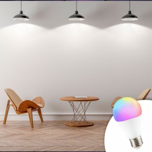 Bombilla LED esférica RGB E27 10W con Mando a distancia