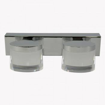 Aplique de espejo LED para baños SYON 10W con dos puntos de luz Aplique de espejo LED para baños SYON 10W con dos puntos de luz