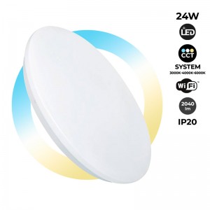 Plafón LED SMART - CCT conexión WIFI de superficie 24W - IP20