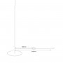 grafica del cable de la lampara kukka color gris