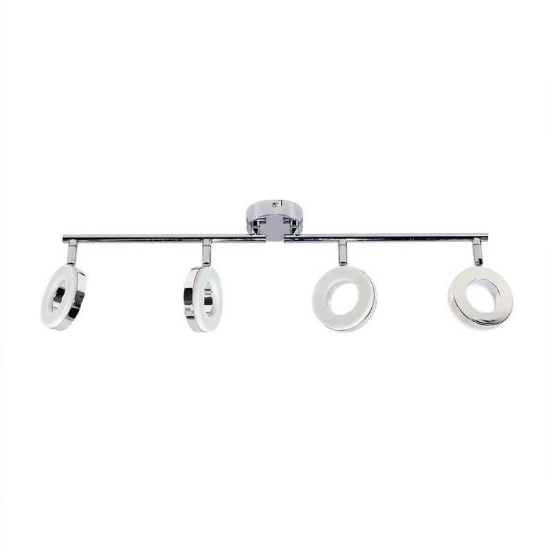 Exquisito frente Árbol genealógico Comprar lámpara de techo LED RING 4 cromada y orientable