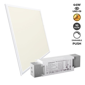 Panel LED Dimmable PUSH empotrable 60X60cm 44W 3960LM UGR19