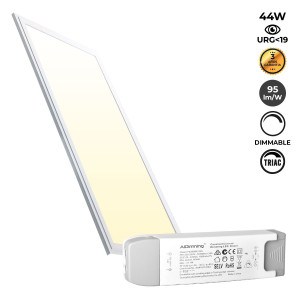 Panel LED Dimmable TRIAC empotrable 120x30cm 44W 3980LM UGR19