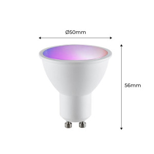 Bombilla LED BILB A60 10W E27 RGBW con mando a distancia Aimur