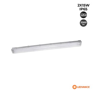 Pantalla estanca LEDVANCE 120cm - 2x15W - Gama ESSENTIAL -  IP65 - 4000K