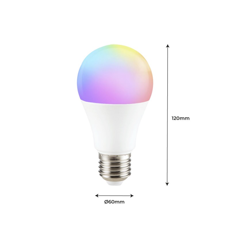 Bombilla Inteligente Eglo Connect A60 transparente 6W LED TW E27