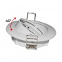 Aro downlight empotrable circular basculante para bombilla GU10 / GU5.3