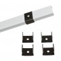 perfil de aluminio para tira led de superficie 17x8mm _ Blanco