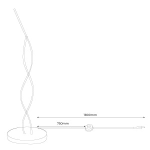 Lámpara de pie LED "HELIX-F" 25W