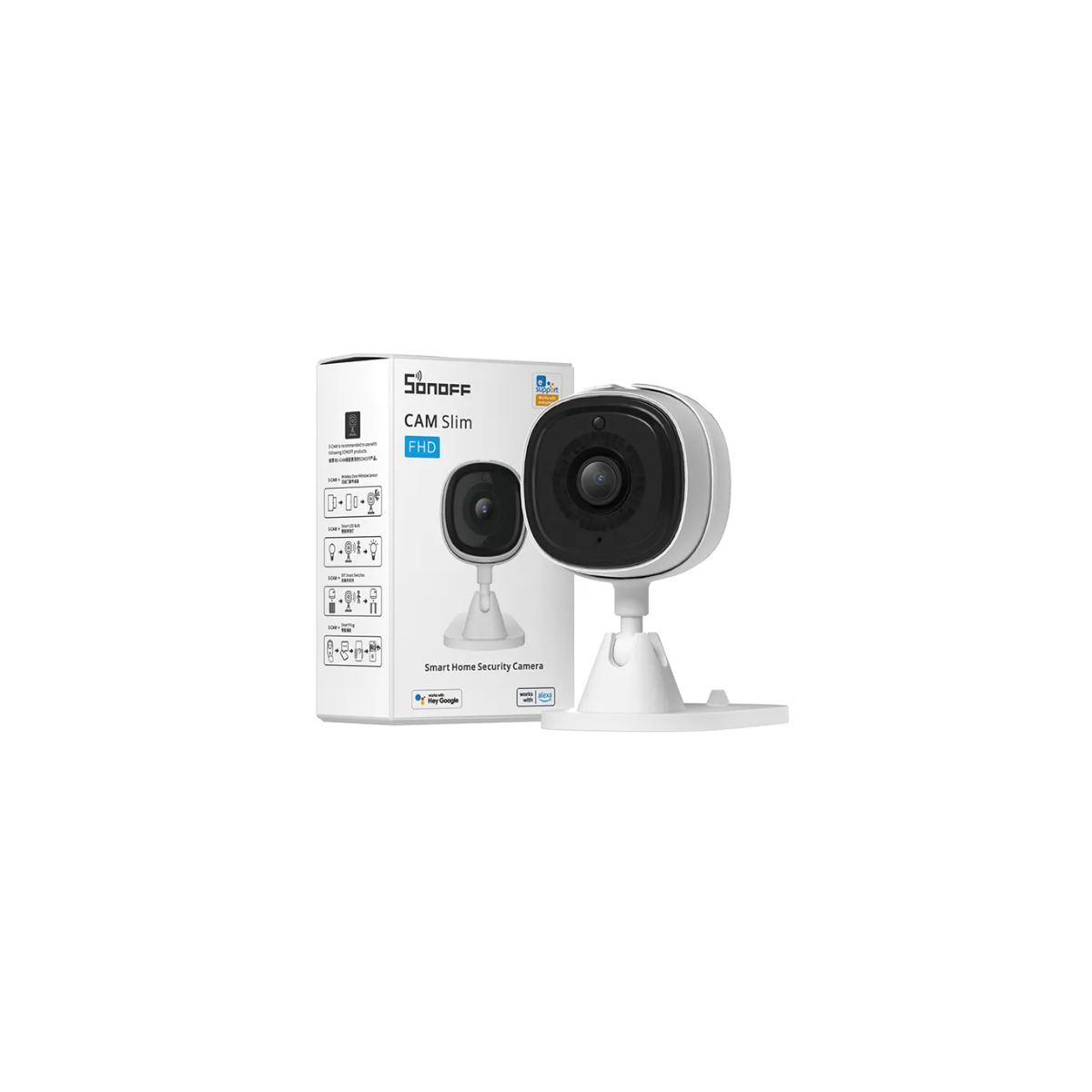 Cámara de seguridad SONOFF CAM Slim Smart - WIFI - 1080P - Alarma - Sensor de movimiento