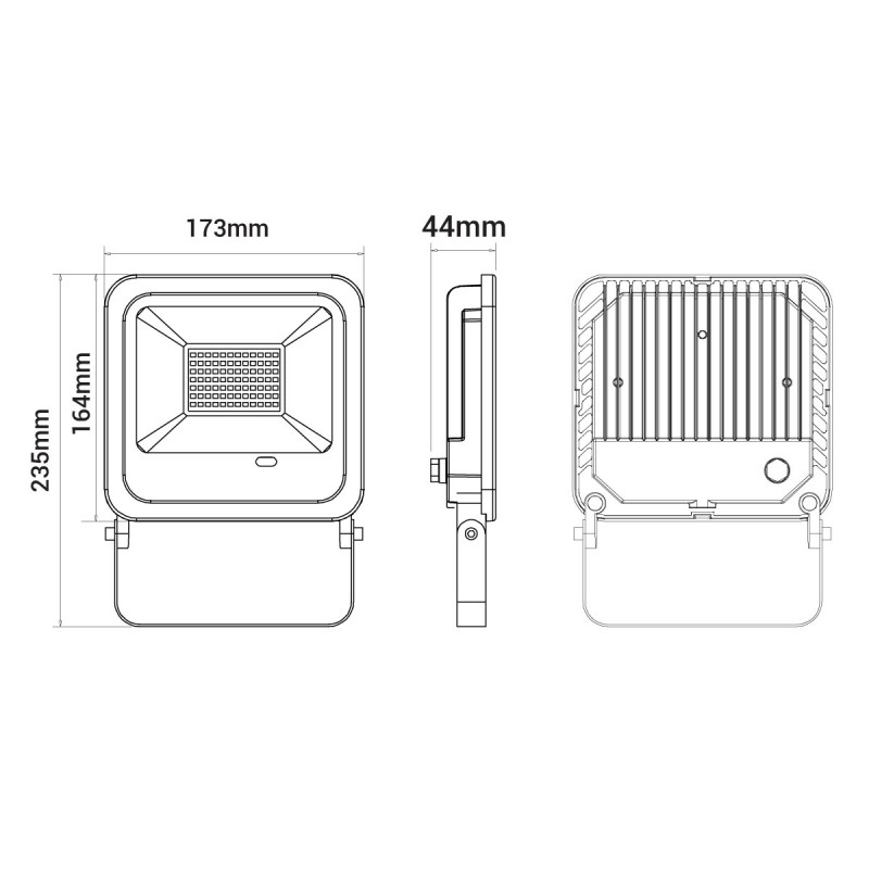 Proyector LED exterior RGBW con mando - IP65 - 120º- 50W