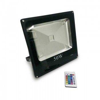 Foco proyector LED RGB 50W COB 230V-AC, CARCASA NEGRA, IP65 Foco proyector LED RGB 50W COB 230V-AC, CARCASA NEGRA, IP65